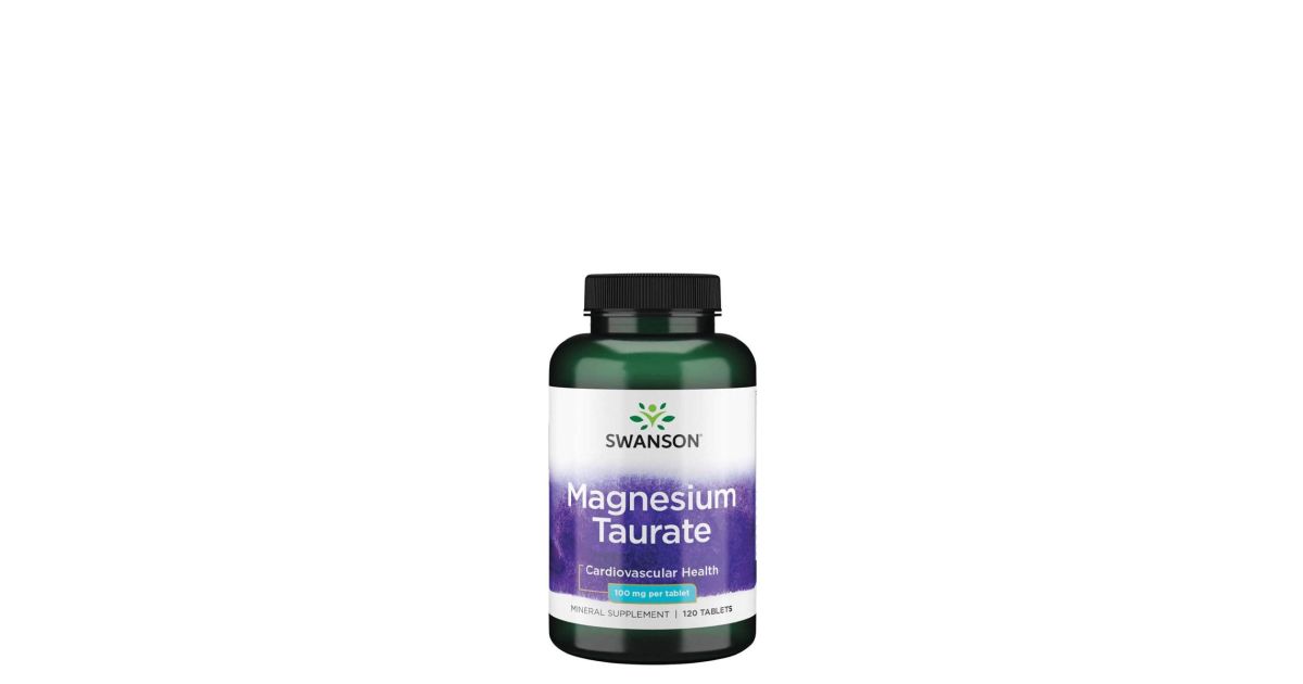 Magnézium taurát, Swanson Magnesium Taurate, 120 tabletta vitaminstore.hu