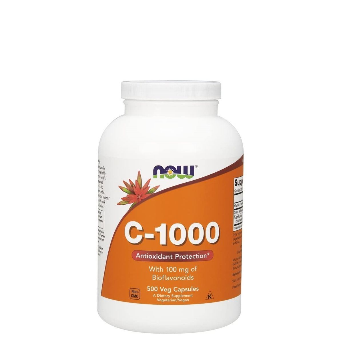 C-vitamin 1000 mg, Now C-1000, 500 kapszula