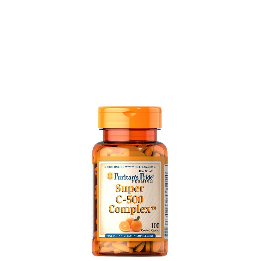 C-vitamin komplex 500 mg, Puritan's Pride Super C-500 Complex, 100 tabletta