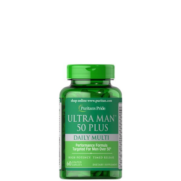 Multivitamin 50 év feletti férfiaknak, Puritan's Pride Ultra Man 50 Plus, 60 tabletta