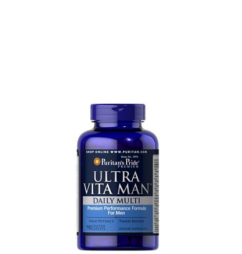 Multivitamin férfiaknak, Puritan's Pride Ultra Vita Man, 90 kapszula