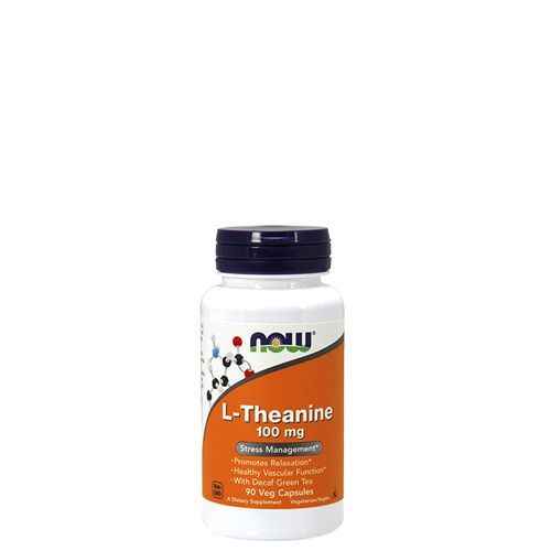 L-teanin aminosav 100 mg, Now L-Theanine, 90 kapszula