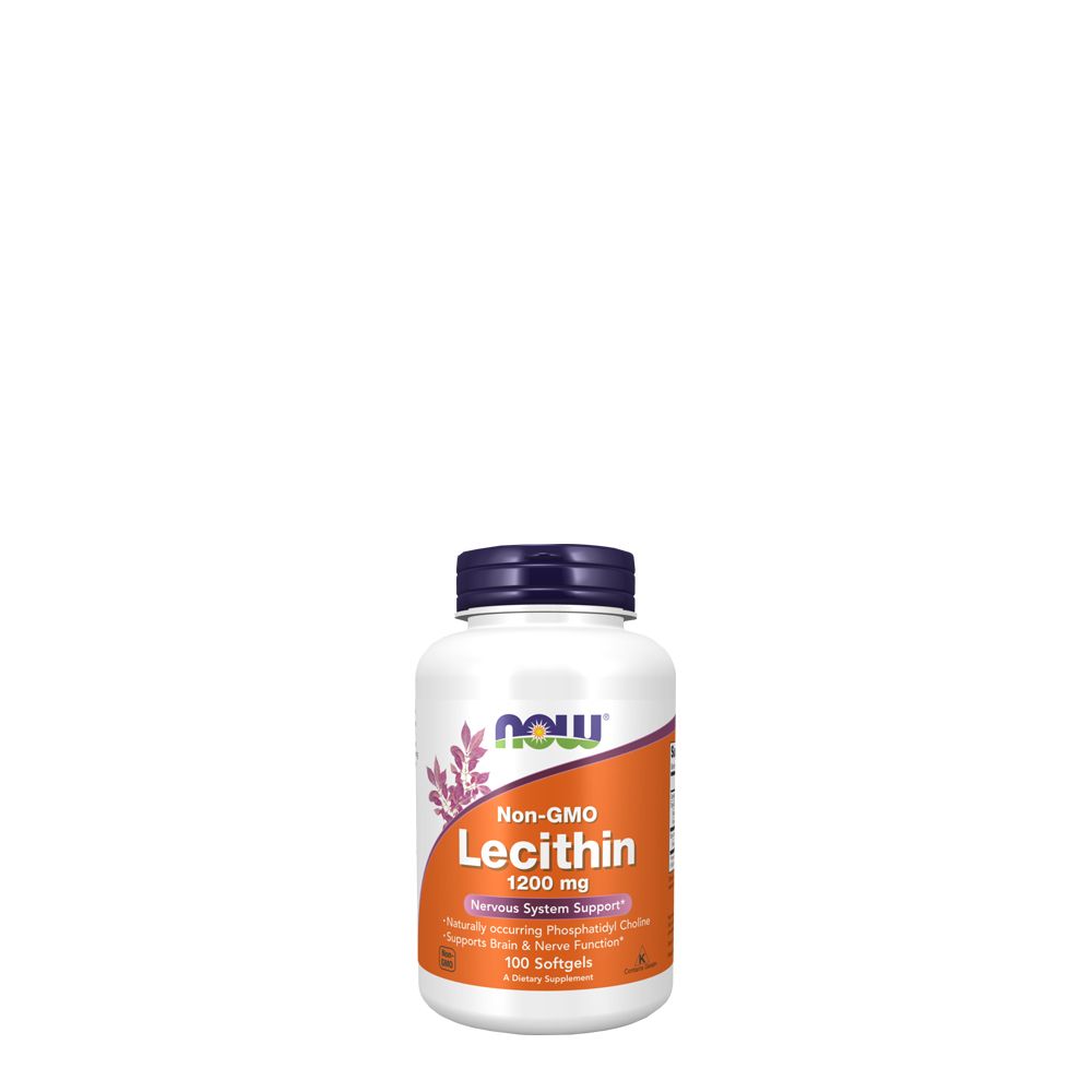 Lecitin 1200 mg, Now Lecithin Nervous System Support, 100 kapszula