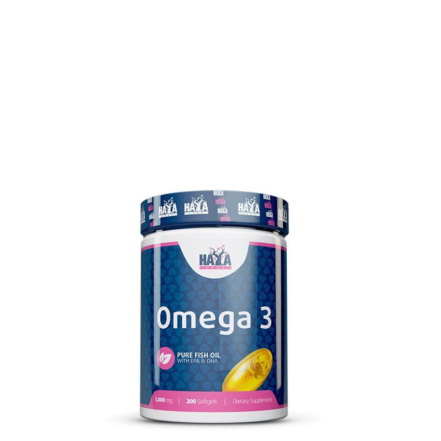 Halolaj 1000 mg, 180/120 EPA/DHA , Haya Labs Omega 3, 200 kapszula