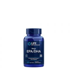 Nagydózisú halolaj komplex, Life Extension Mega EPA/DHA Omega-3, 120 gélkapszula
