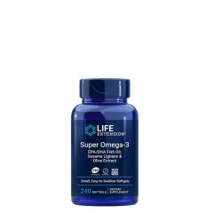 Halolaj komplex szezám- és olivaolajjal, Life Extension Super Omega-3, 240 gélkapszula