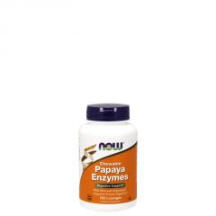 Emésztés segítő papaja enzimek, Now Papaya Enzymes, 180 rágótabletta