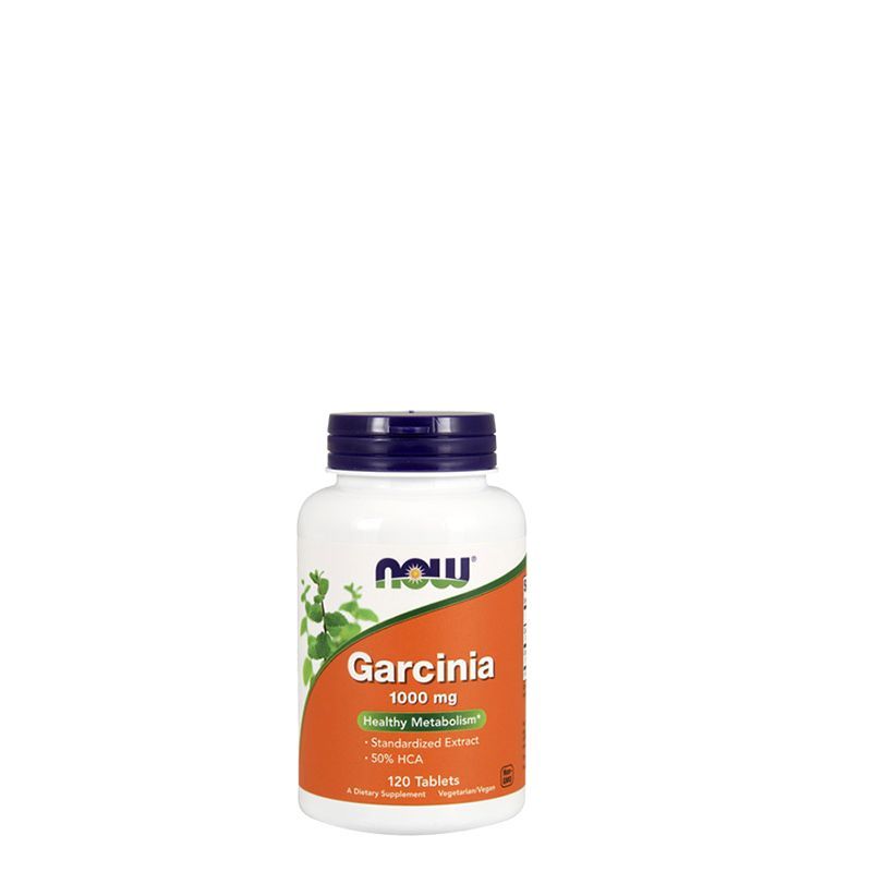 Garcinia kivonat 1000 mg, Now Garcinia Standardized Extract, 120 tabletta