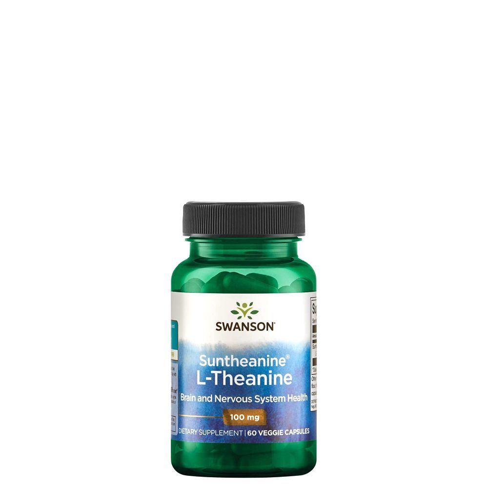 L-teanin aminosav, Swanson Suntheanine L-Theanine, 60 kapszula