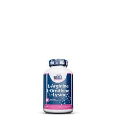 Arginin-ornitin-lzin komplex, Haya Labs L-Arginine L-Ornithine L-Lysine, 100 kapszula