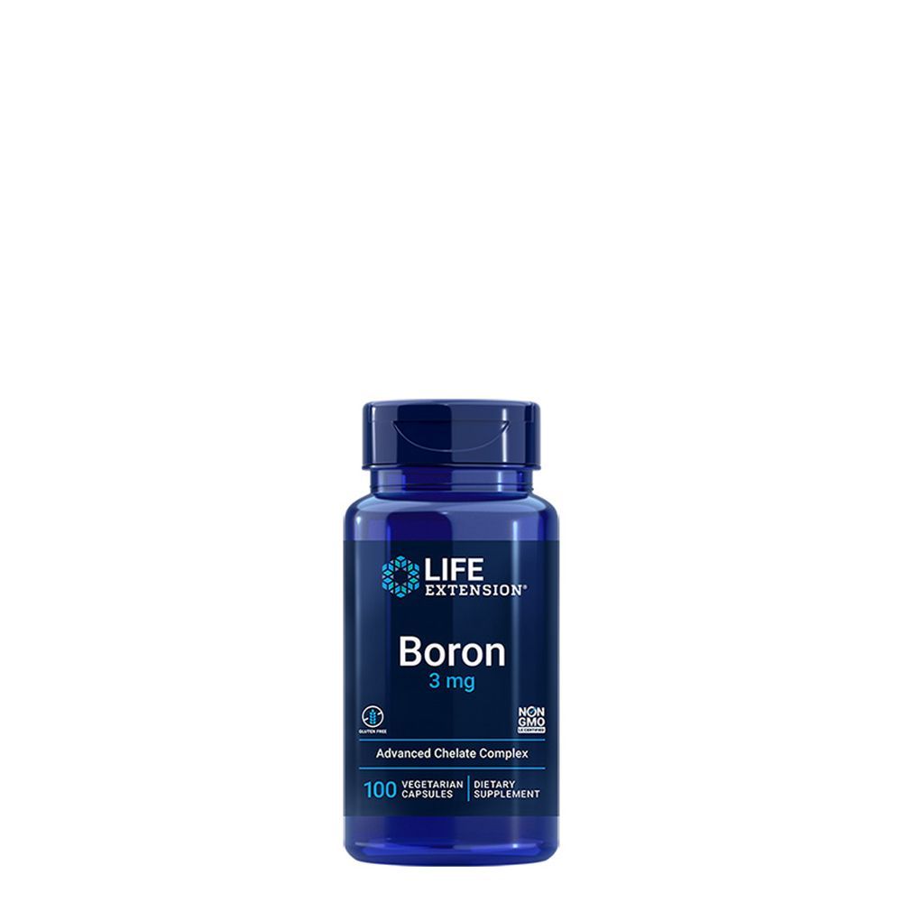 Bór komplex B2 vitaminnal, Life Extension Boron, 100 kapszula