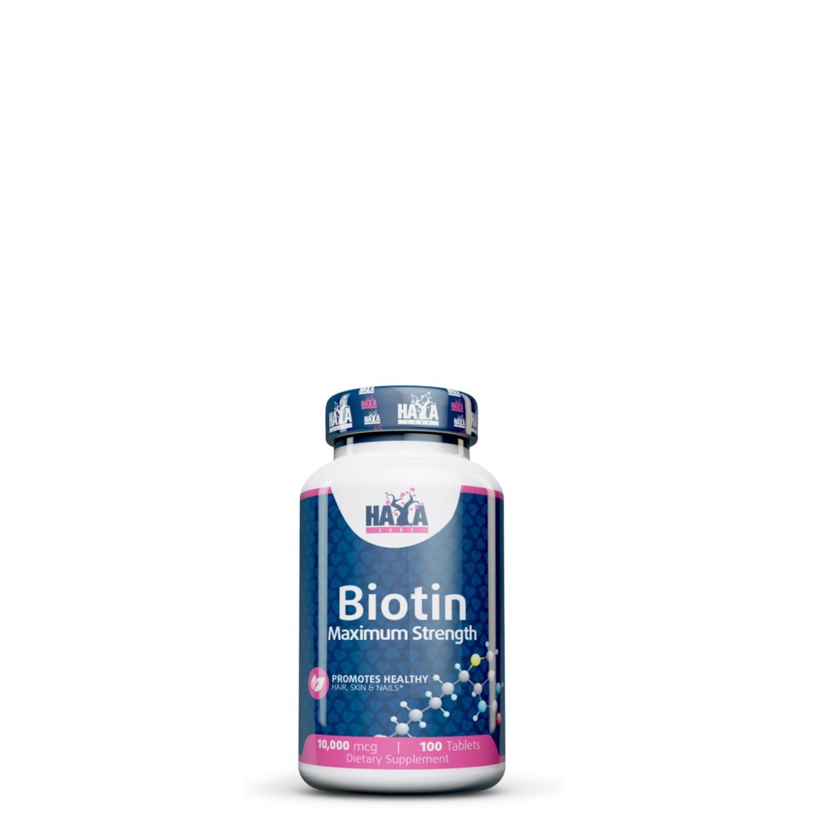 Biotin 10 000 mcg, Haya Labs Biotin Maximum Strength, 100 tabletta