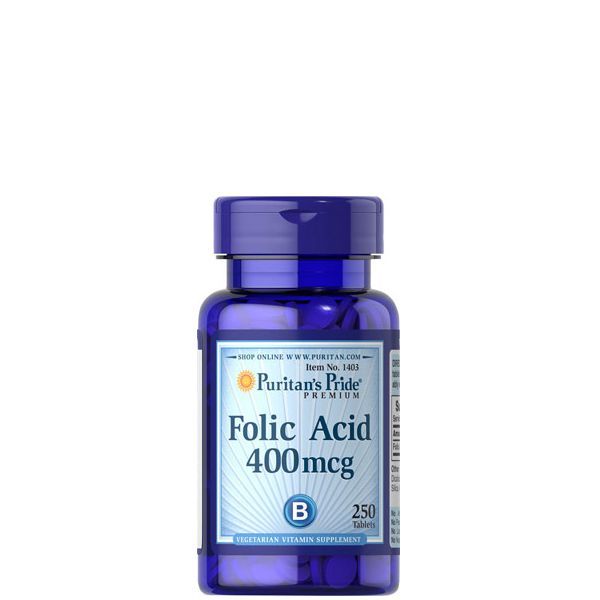 Folsav 400 mg, Puritan's Pride Folic Acid, 250 tabletta
