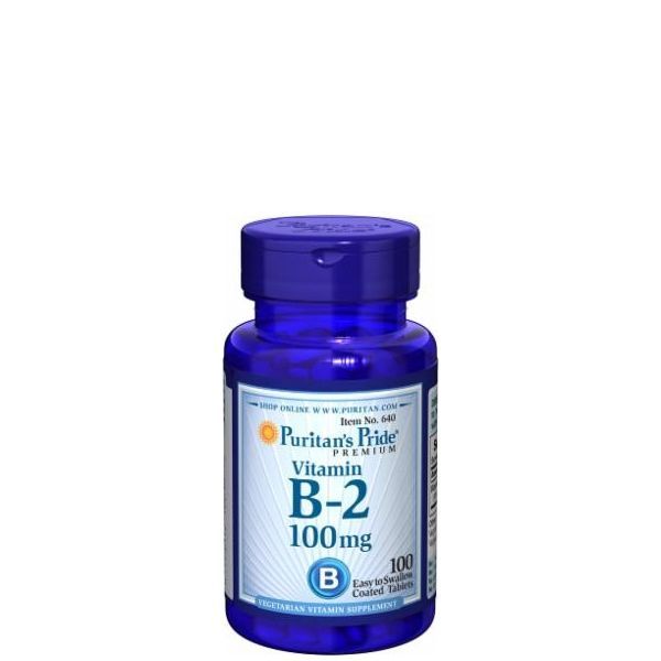 B-2 vitamin 100 mg, Puritan's Pride Vitamin B-2, 100 tabletta