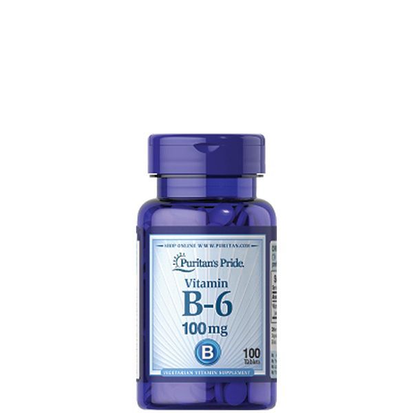 B-6 vitamin 100 mg, Puritan's Pride Vitamin B-6, 100 tabletta