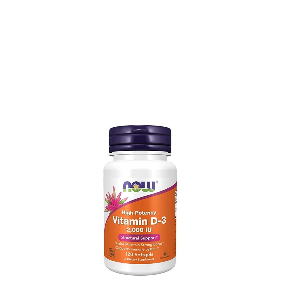 D-vitamin 2000 IU, Now Vitamin D-3 2000 IU, 120 kapszula