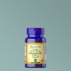 D-vitamin 5000 IU, Puritan's Pride Vitamin D-3 5000 IU, 100 kapszula