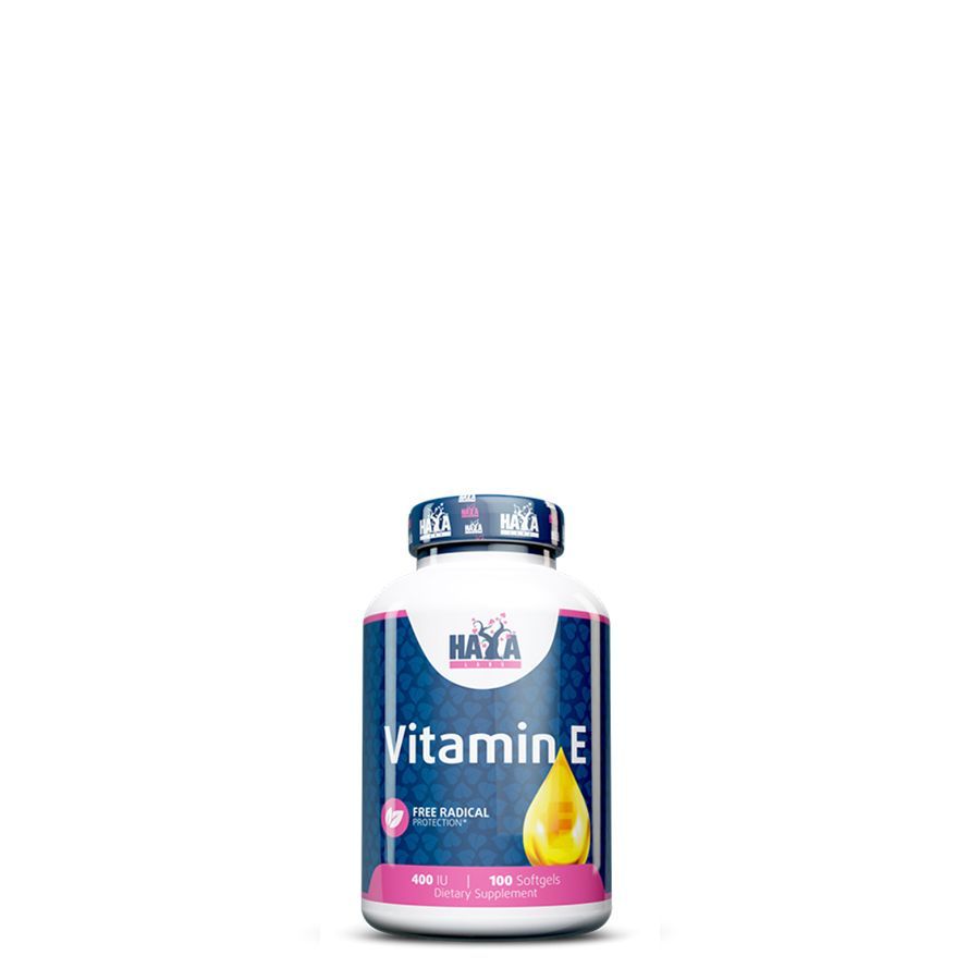 E-vitamin 400 IU, Haya Labs Vitamin E, 100 kapszula