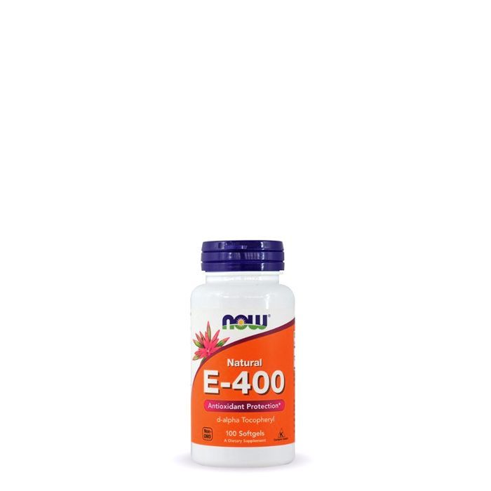 E-vitamin 400 IU d-alfa-tokoferol, Now Vitamin E-400 D-Alpha Tocopheryl, 100 kapszula