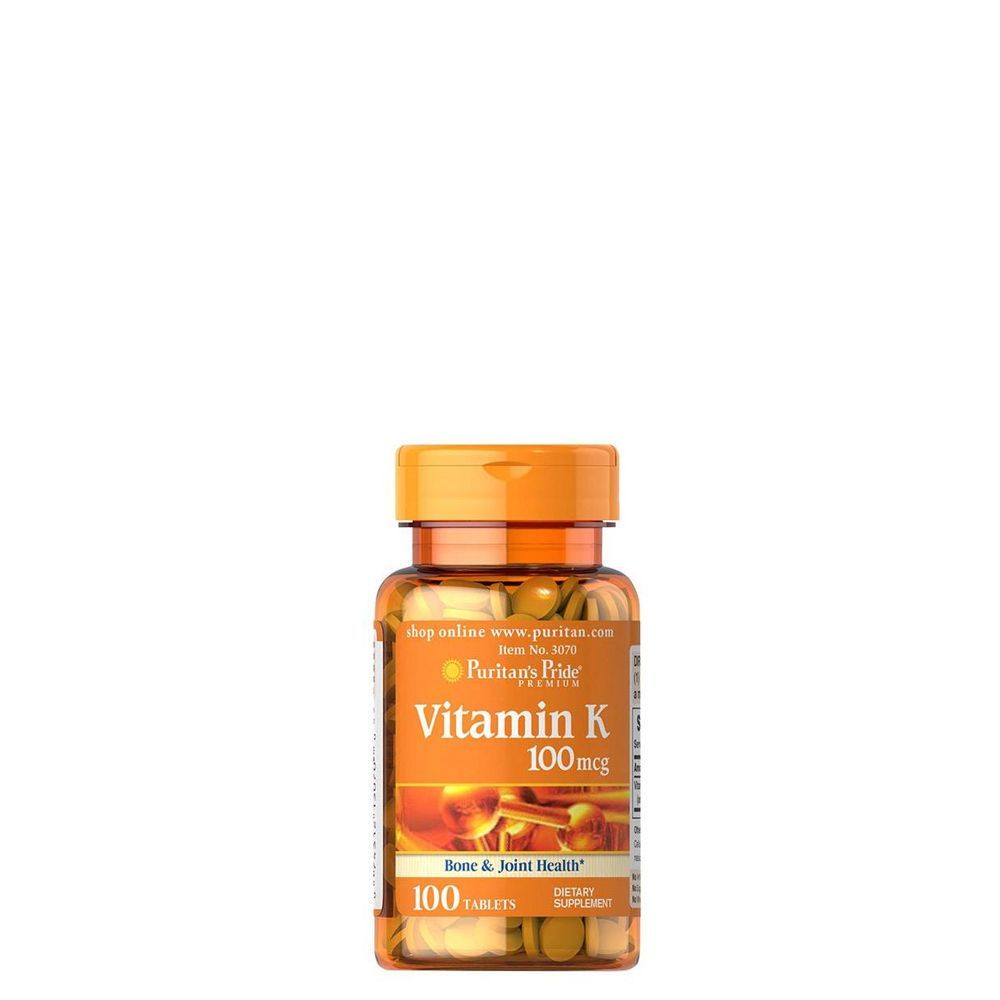 K-vitamin 100 mcg, Puritan's Pride Vitamin K, 100 tabletta