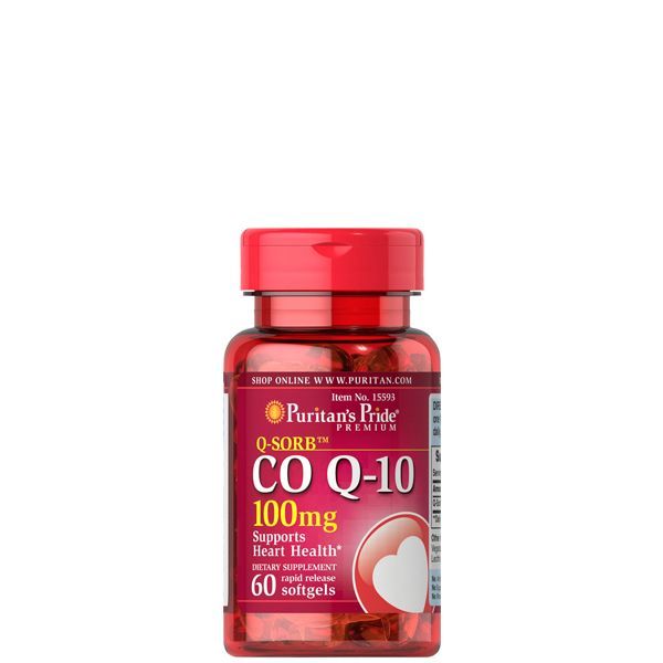 Q10 koenzim 100 mg, Puritan's Pride Q-Sorb Co Q10, 60 kapszula
