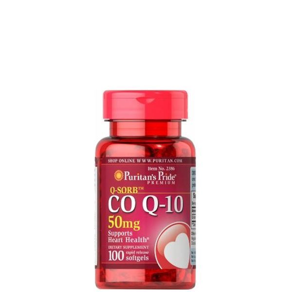 Q10 koenzim 50 mg, Puritan's Pride Q-Sorb Co Q10, 100 kapszula
