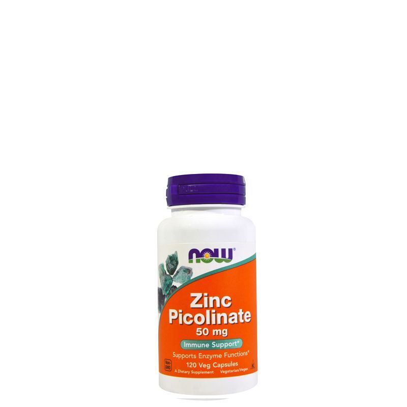 Cink pikolinát 50 mg, Now Zinc Picolinate, 120 kapszula
