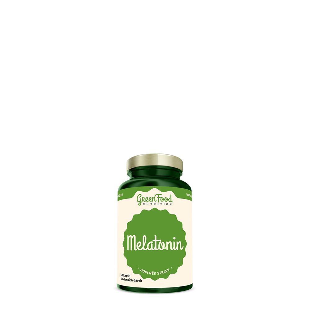 Melatonin 1 mg, GreenFood Nutrition Melatonin, 60 kapszula