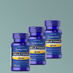 Melatonin 3 mg, Puritan's Pride Melatonin, 3x120 tabletta