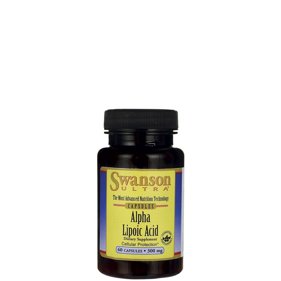 Alfa liponsav 300 mg, Swanson Alpha Lipoic Acid ALA, 60 kapszula