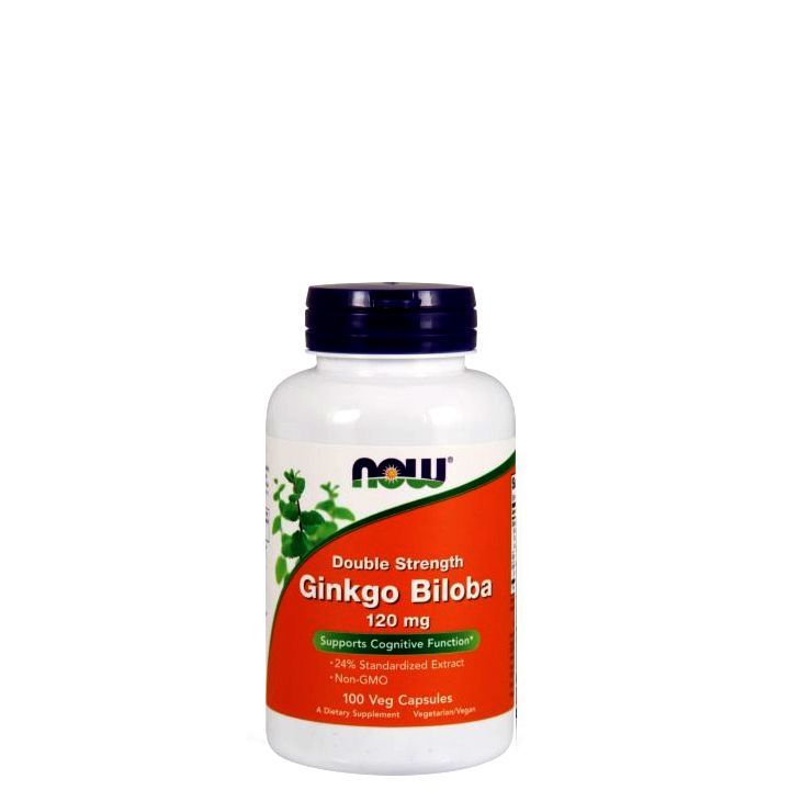 Ginkgo biloba 120 mg, Now Ginkgo Biloba, 100 kapszula