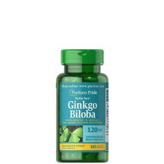 Standardizált ginkgo kivonat 120 mg, Puritan's Pride Ginkgo Biloba, 100 kapszula
