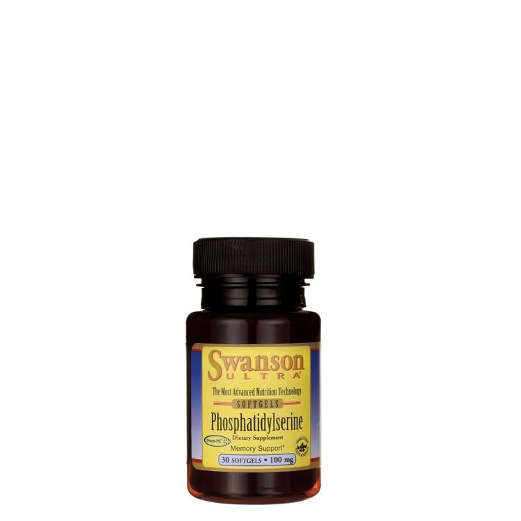 Foszfatidilszerin memóriajavító 100 mg, Swanson Phosphatidylserine, 30 kapszula
