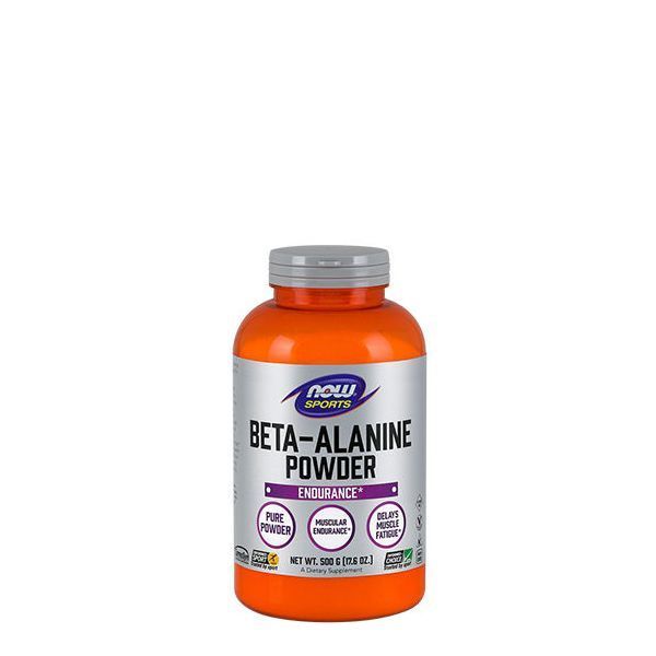 Béta-alanin por, Now Beta-Alanine Pure Powder, 500 g