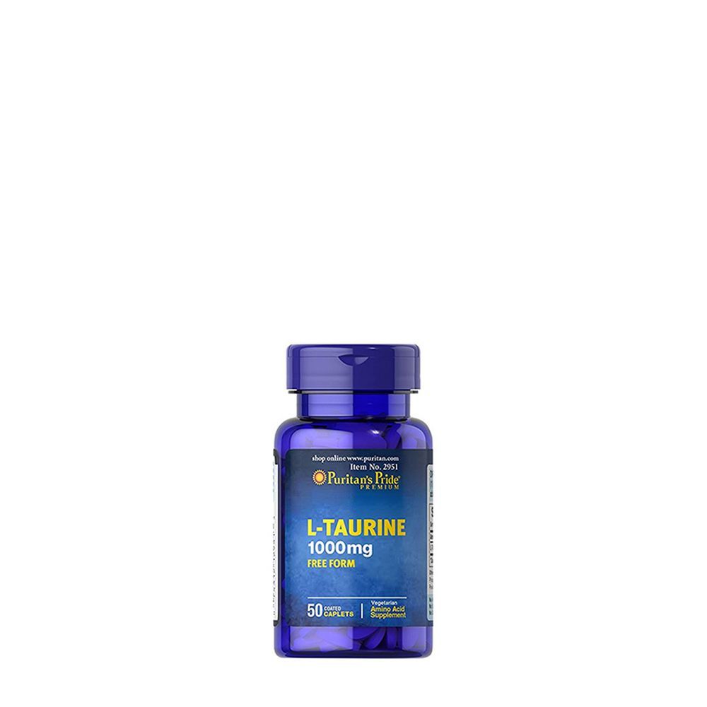 Taurin aminosav 1000 mg, Puritan's Pride Taurine, 50 tabletta