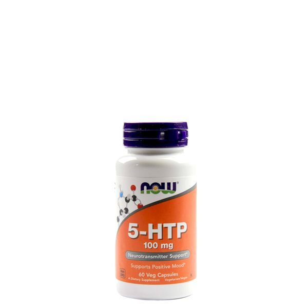 5-hidroxi-triptofán 100 mg, Now 5-HTP, 60 kapszula
