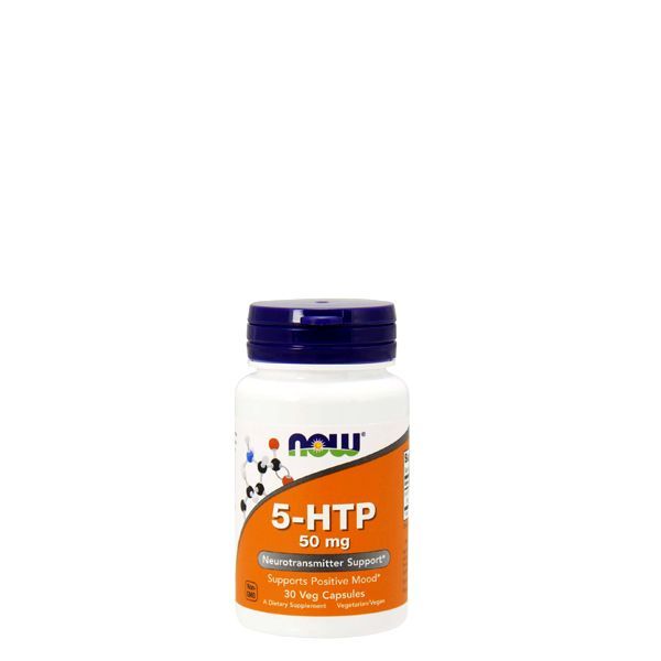 5-hidroxi-triptofán 50 mg, Now 5-HTP, 30 kapszula