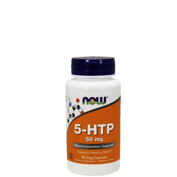 5-hidroxi-triptofán 50 mg, Now 5-HTP, 90 kapszula