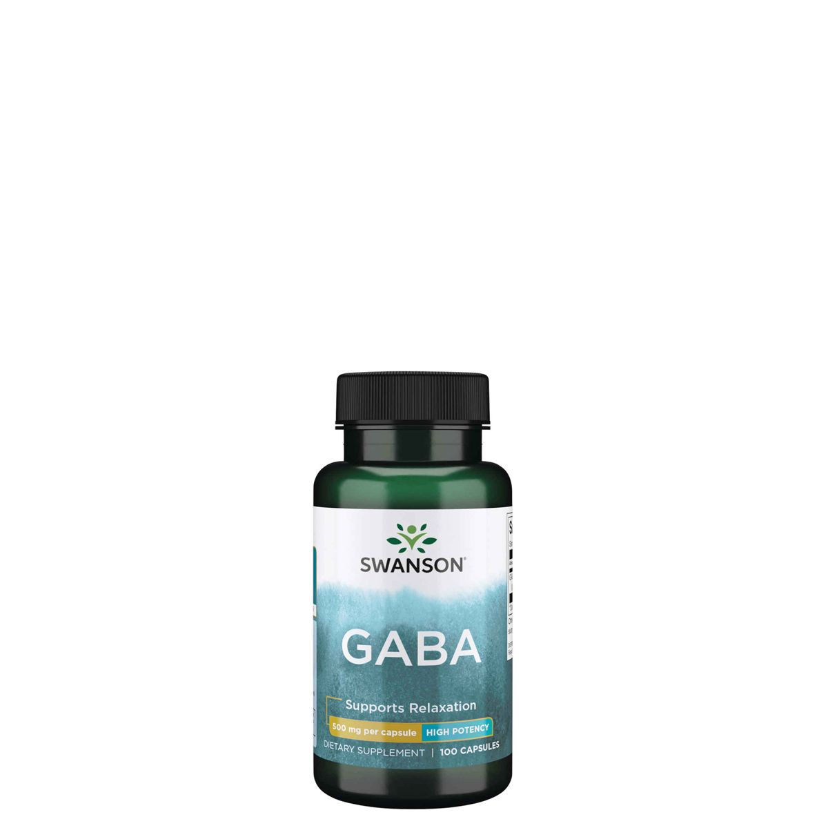 GABA gamma-amino-vajsav 500 mg, Swanson GABA, 100 kapszula