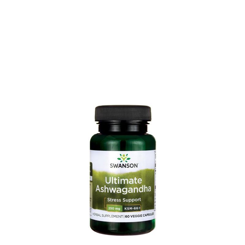 KSM-66 ashwagandha 250 mg, Swanson Ultimate Ashwagandha, 60 kapszula