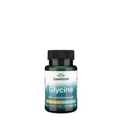 Glicin aminosav 500 mg, Swanson Glycine, 60 kapszula
