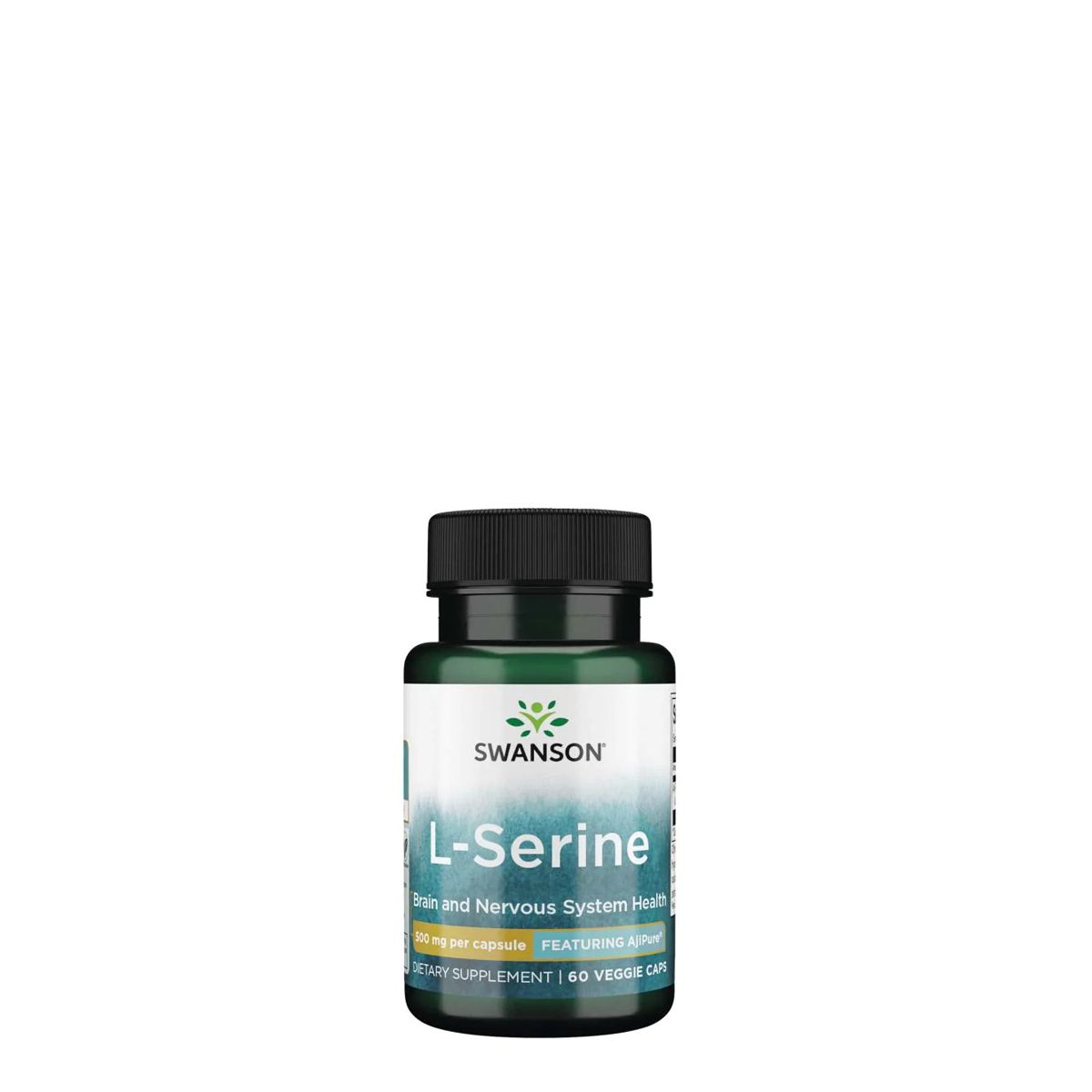 L-szerin aminosav, Swanson AjiPure L-Serine, 60 kapszula