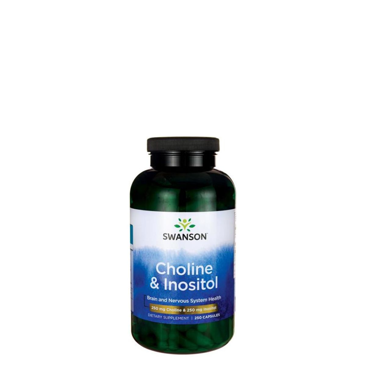 Kolin és inozitol 250 + 250 mg, Swanson Choline & Inositol, 250 kapszula