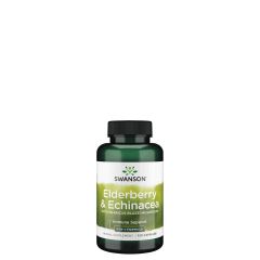 Immunerősítő komplex bodza kivonattal, Swanson Elderberry & Echinacea, 120 kapszula
