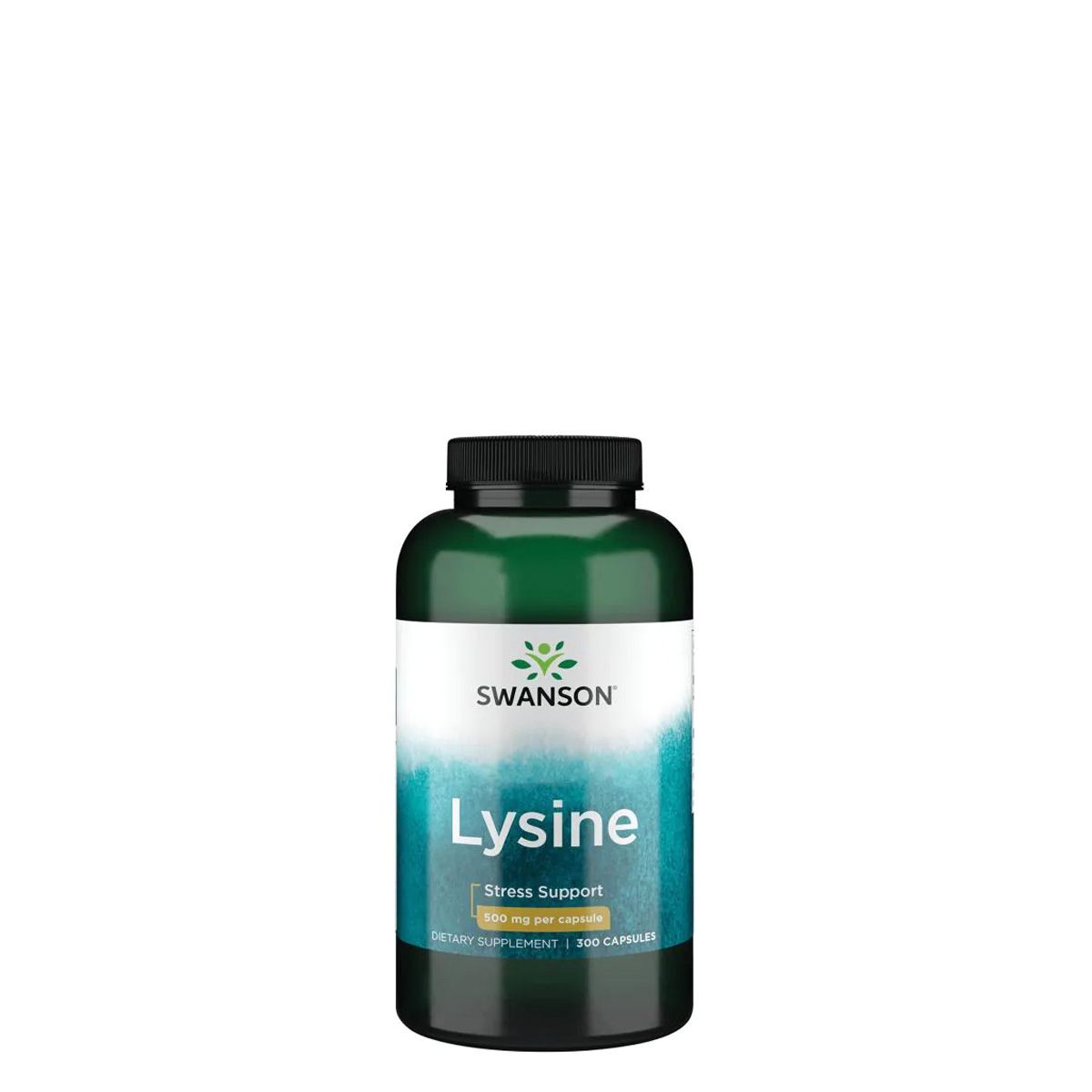 L-lizin aminosav 500 mg, Swanson Free-Form L-Lysine, 300 kapszula