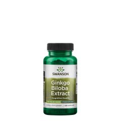 Ginkgo biloba kivonat 60 mg, Swanson Ginkgo Biloba, 120 kapszula