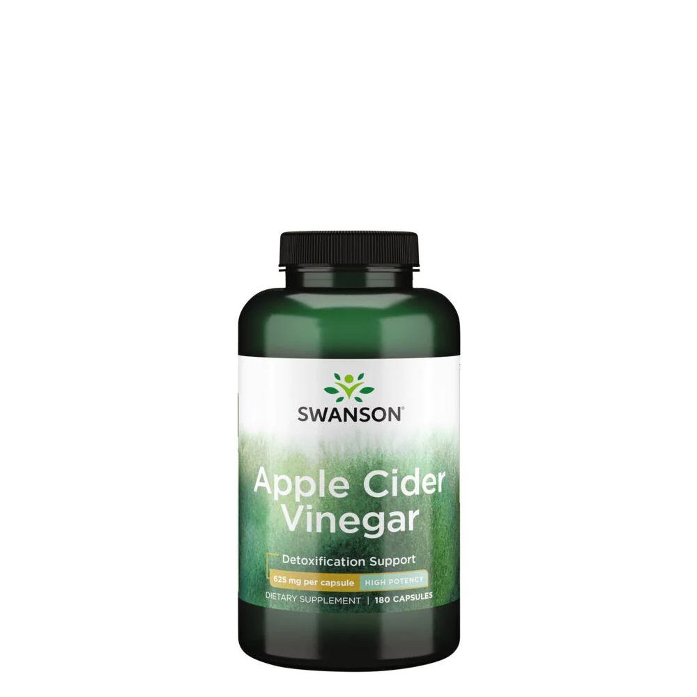 Magas dózisú almaecet 625 mg, Swanson High Potency Apple Cider Vinegar, 180 kapszula