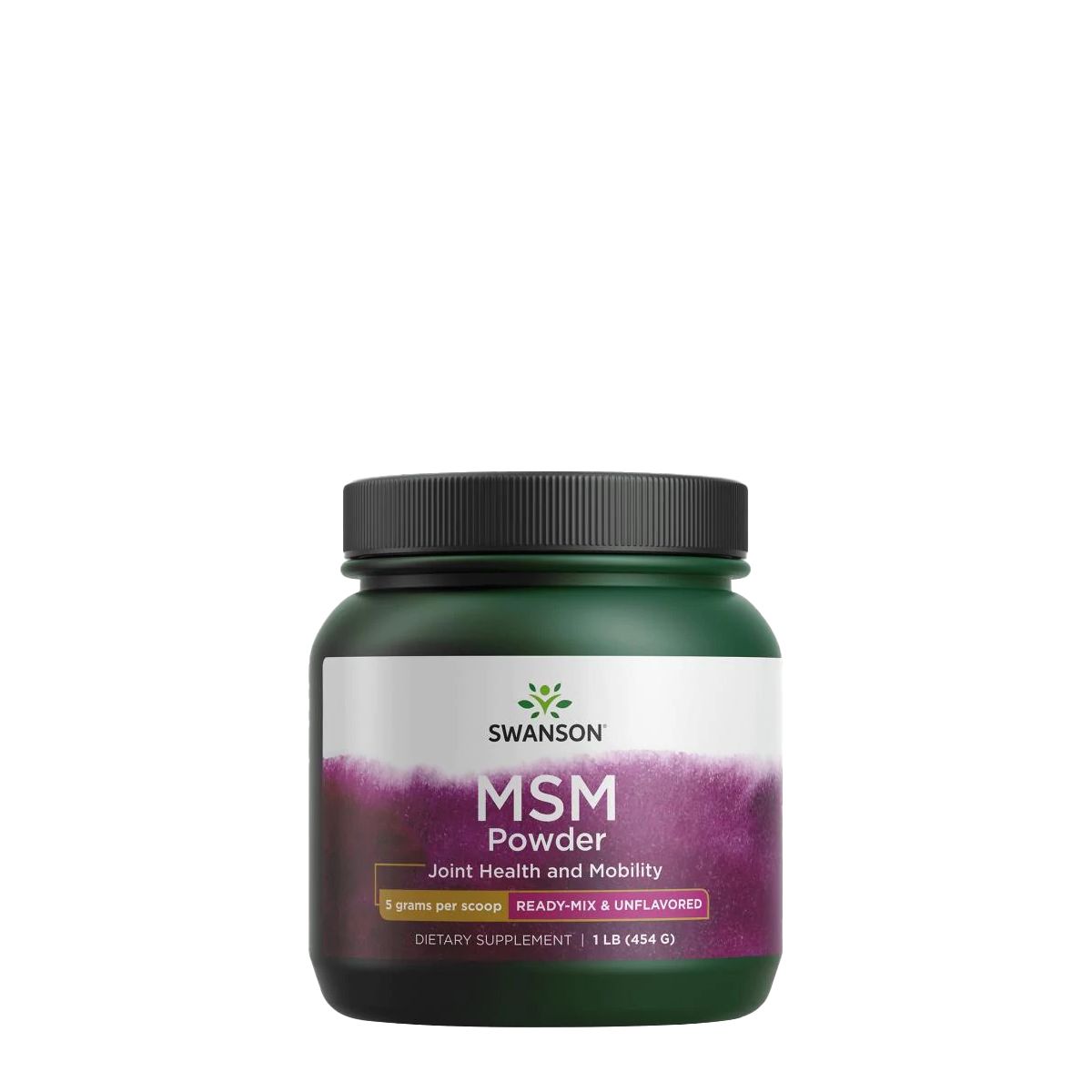 Instant MSM por, Swanson MSM Powder, 454 g