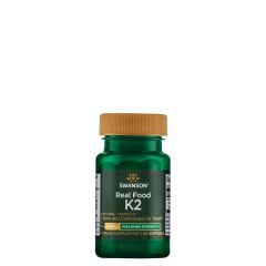 Természetes K2 200 mcg, Swanson Natural Vitamin K2 Menaquinone-7, 30 gélkapszula