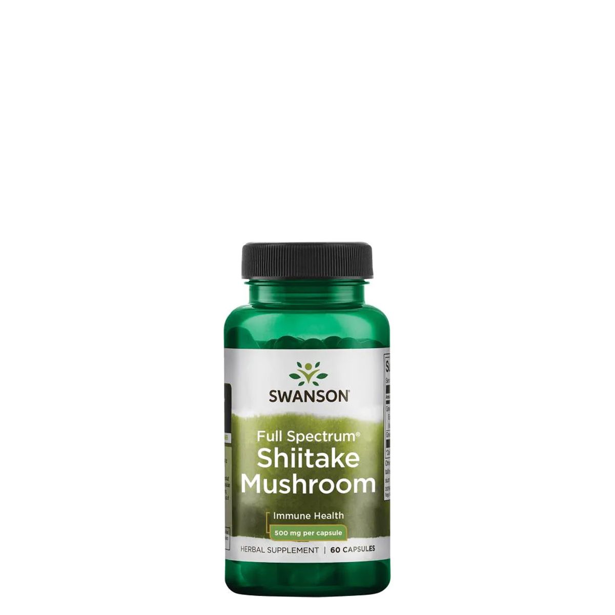 Shiitake gyógygomba 500 mg, Swanson Shiitake Mushroom, 60 kapszula